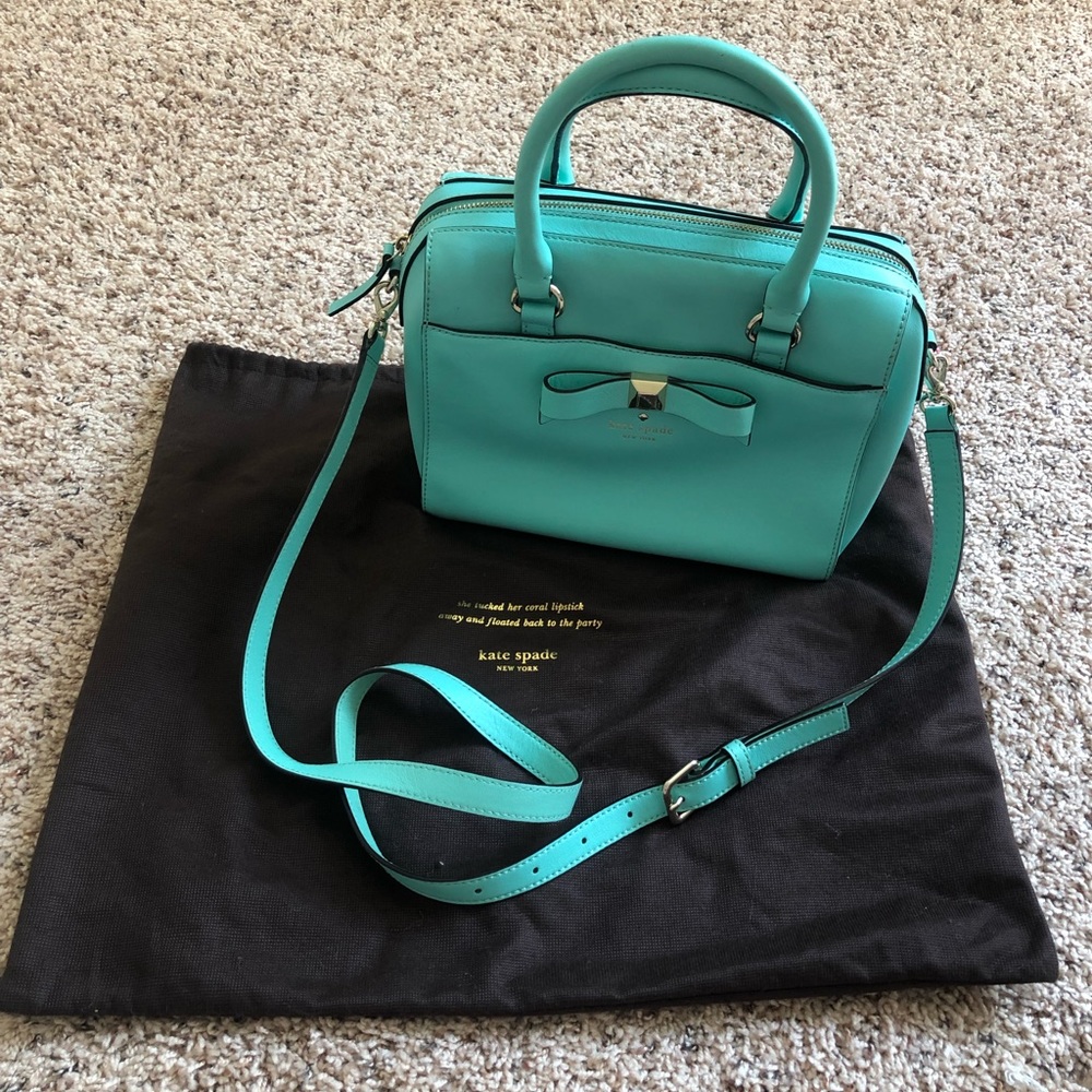 Turquoise kate spade Holly Street Ashton Crossbody
